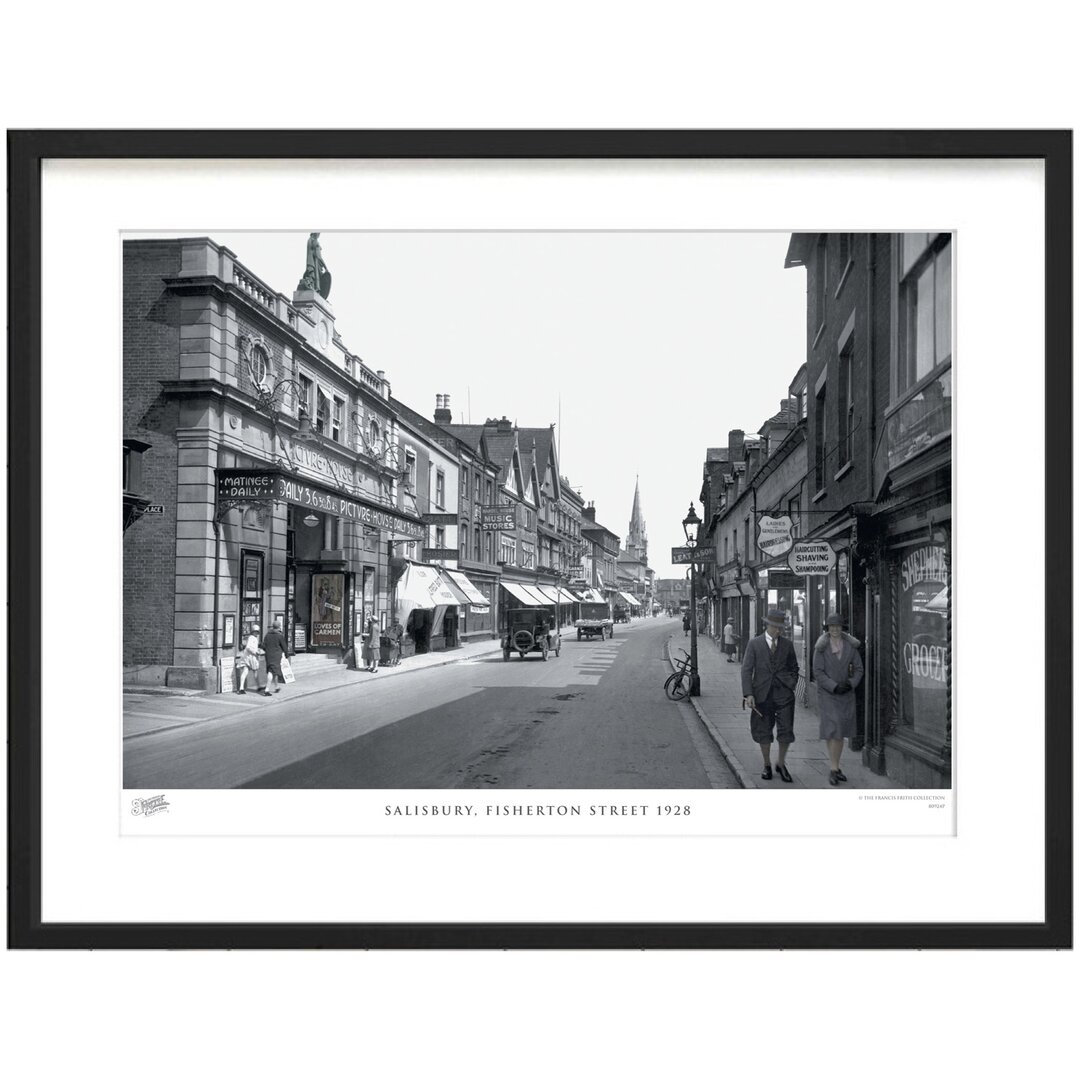 Gerahmtes Papierbild - Fotografie „Salisbury, Fisherton Street 1928”