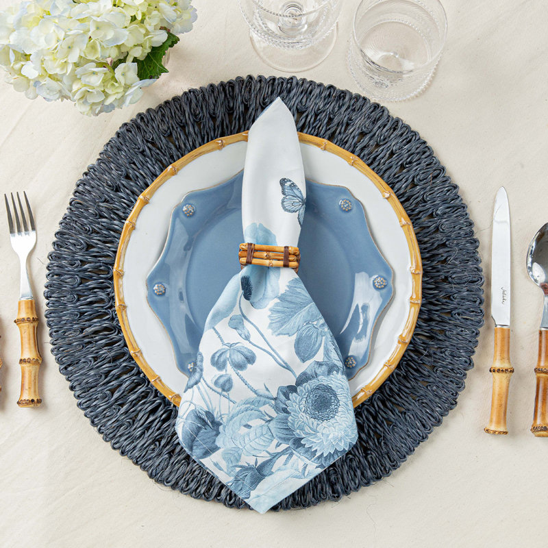 Straw Loop Placemat, Delft Blue