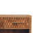 Solid Wood Arno Shoe Storage Unit In Golden Teak,2-Drawers,1-Shelf-1506363551