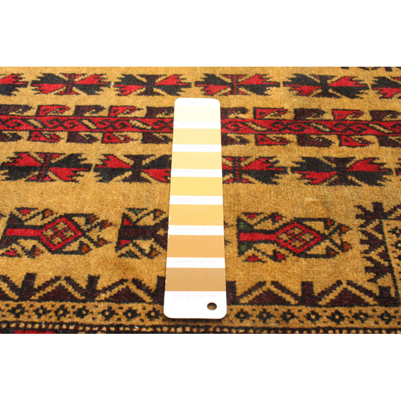 Tapis brun Teimani 2 pi 10 po x 4 pi 7 po