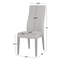 Chaise d'appoint rembourrée gris anthracite