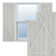 True Fit PVC Two Equal Panel Farmhouse Fixed Mount Shutters w/ Z-Bar