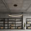 Stockham 1-Light Unique Geometric LED Pendant Circle Ring Chandelier Remote Dimmable-626403762-626403761