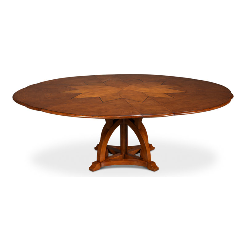 Austin Round Solid Wood Dining Table, 30"H x 55"L x 55"W