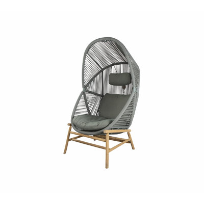 Hive Chair Teak Base With Seat & Back & Neck Cushion