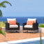 Fauteuil club d'extérieur 2 pièces Identik Sunbrella-100524670-100524672