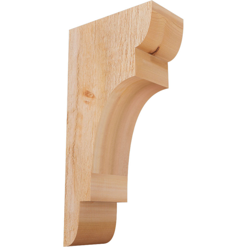New Brighton Corbel, H 24 po x l 6 po x P 12 po, Cèdre rouge, Sciage brut