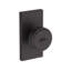 Vashon Keyed Entry Knob with Contemporary 5in Rose in Lifetime (PVD) Satin Brass-957860906