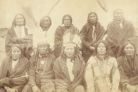 Lakota chiefs-reproduction de photo, H 44 po x l 66 po