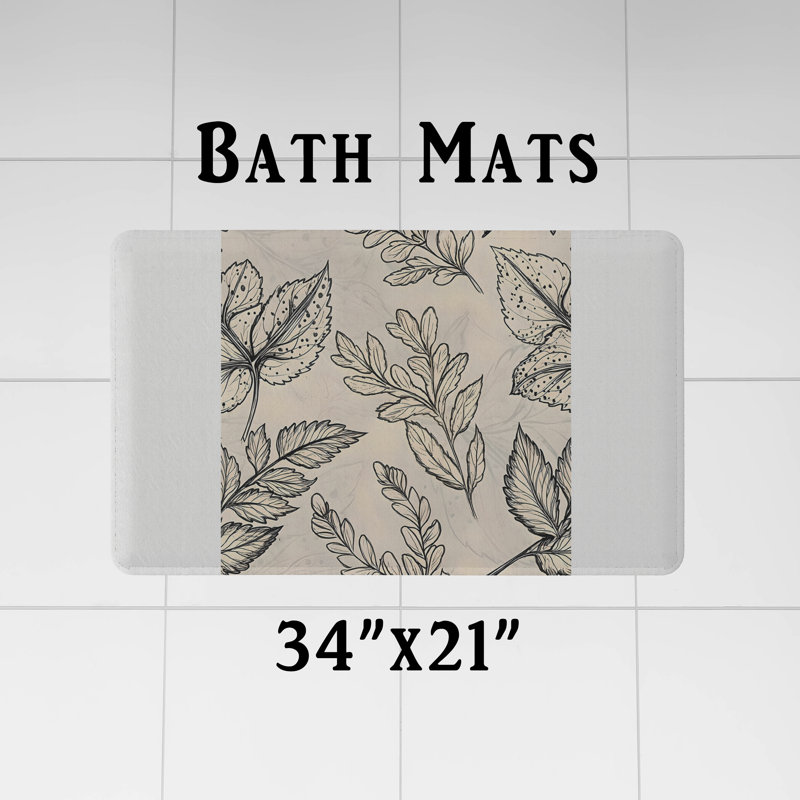 Rideau de douche avec tapis de bain, H 93 po x l 70 po