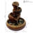 Aolani Tiered Vessels Modern Ceramic Brown Indoor Tabletop Fountain
