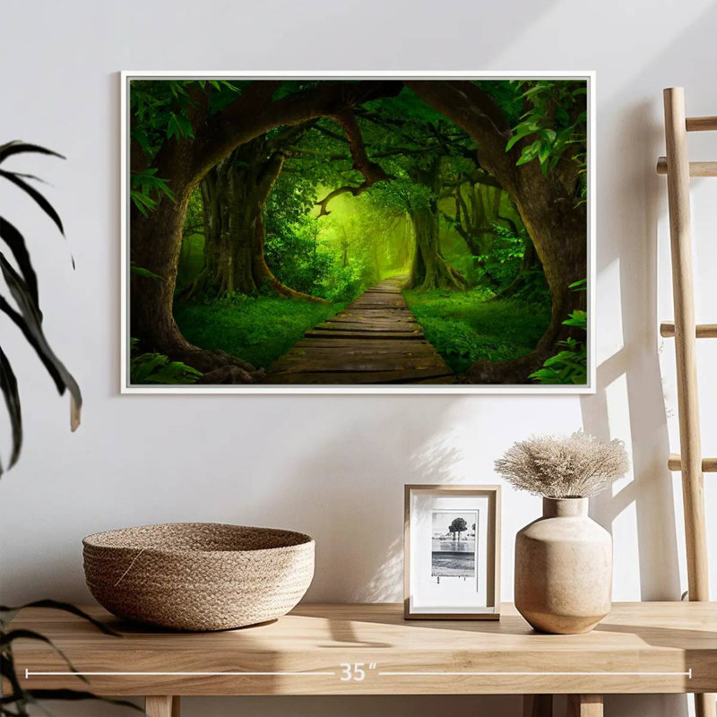 Fairyland Forest, Floating Frame White, 25" X 17"