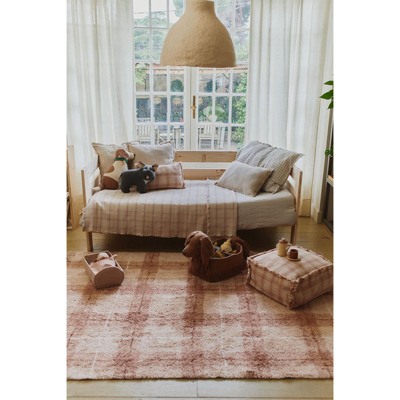Wouf Wouf! Square Pouf, Rose