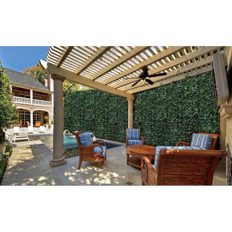 Evergreen Ivy Privacy Fence Artificial Foliage Panel, 20"x20" Set of 4