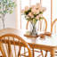 Solid wood oak dining table-108223522