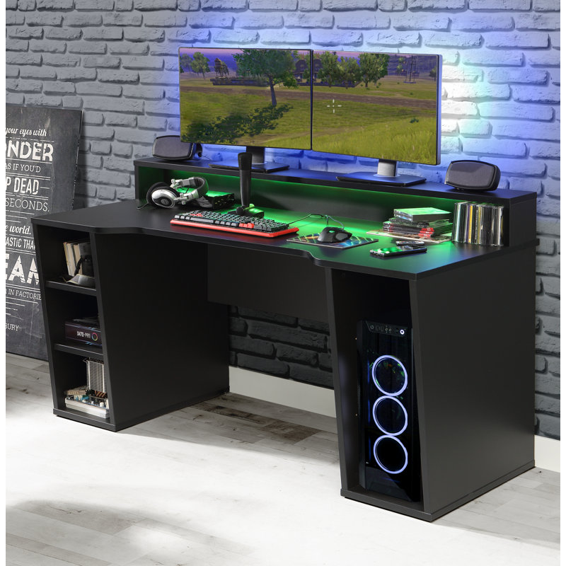 Bottorff Computer Desk, Matte Black