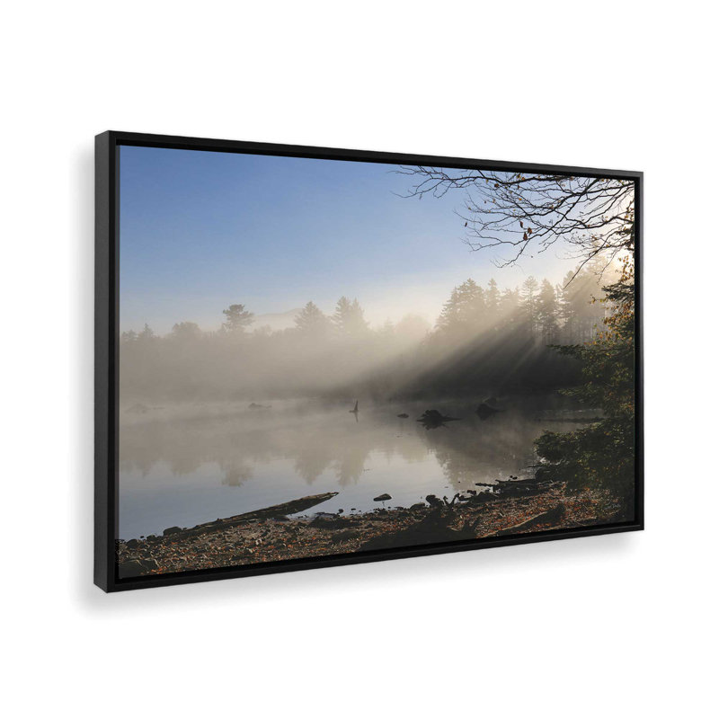«Dawn's Embrace» par Lori Deiter, reproduction d'art, 30 W x 20 H, Black, Framed Canvas
