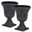 Urn Planters for Outdoor Plants, Large Flower Pots, Weather Resistant Handcrafted Large Flower Pots-14363419-14363421