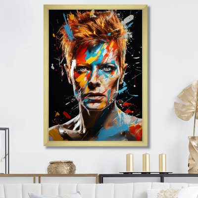 Paint Fusion David Bowie Portrait II - Pop Art Wall Art