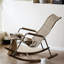 Chaise berçante en bois massif