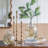 Slender Aluminum Taper Candle Holder with Bead Accents-1433081341