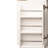 71" Fluted Tall Arched Pantry Cabinet In White, Offering Storage For Kitchen, Living Room, And Dining Adjustable Shelves, Hidden Drawer, Metal Handles Cabinet, Drawer Slides, - Tip Kits-1747099348
