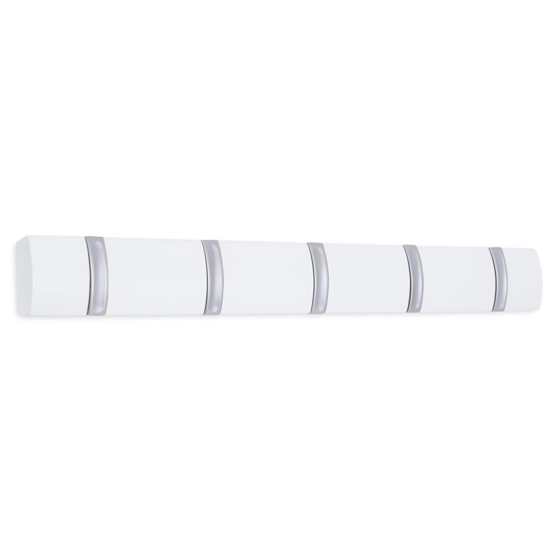 Porte-manteaux pliant à fixation murale, Blanc