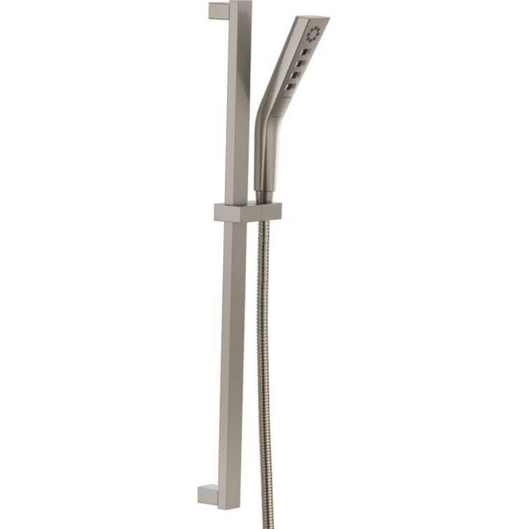 Pivotal H2Okinetic Hand Shower with Slide Bar, 3-Spray Handheld Shower Head, Slide Bar Hand Shower