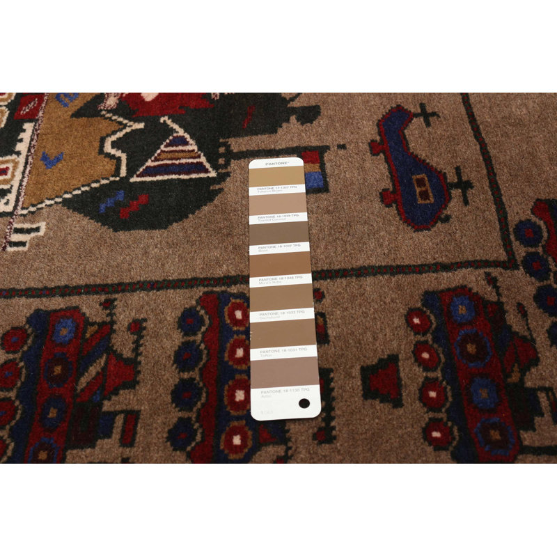 Tapis brun Rare War 3 pi 1 po x 4 pi 11 po