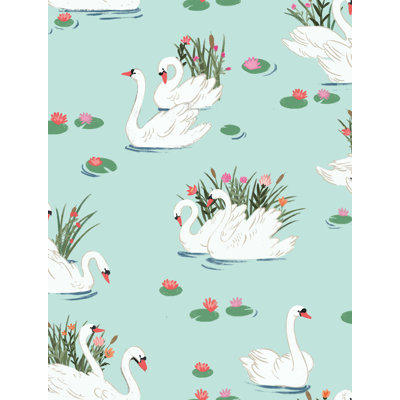 «Swan Lake Step 01B» par Janelle Penner, reproduction sur toile tendue