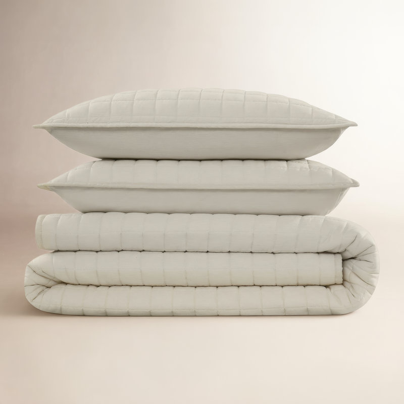 Nena Bedding, King + 2 King Shams, Natural
