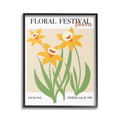 RetroDaffodilFestivalGicleeArtbyReginaMoore