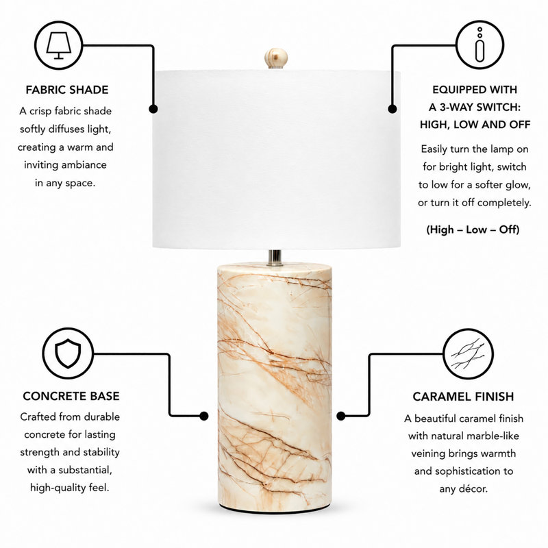 Tranquil - 26" Table Lamp - Caramel Finish