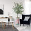 Arbre artificiel dans un pot de fleurs moderne, faux arbre en soie d'eucalyptus (décoration en pot et arbre)-1378564217-1405888083