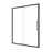 44"-48"W X 72"H Sliding Shower Door, 1/4" Tempered Glass, Matte Black Finish, Nano Easy Clean&Protective Film, Stainless Steel Handle, Install Method, Magnetic Closure, Leak Thought 44 - 48"W Door