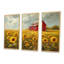 Paula - Ensemble de décoration murale tournesols-107163976-107163979