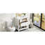 Meuble-lavabo 30 po avec lavabo en céramique - Design moderne, lavabo 5 tiroirs 30 po, bois-868945840