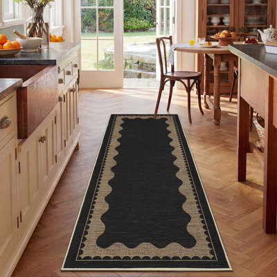 Machine Washable Area Rug, Modern Soft Non Slip Low Pile Solid Carpet for Living Room Rug Kitchen Hallway Entryway,Bedroom Indoor Home Decor