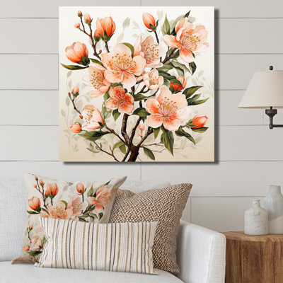 «Peach Blossom Bliss V», reproduction sur toile