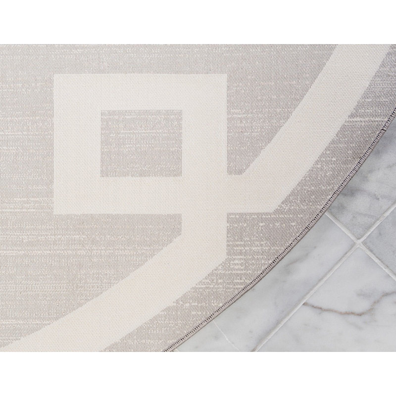 Heights Abstract Indoor Rug, Round 8'