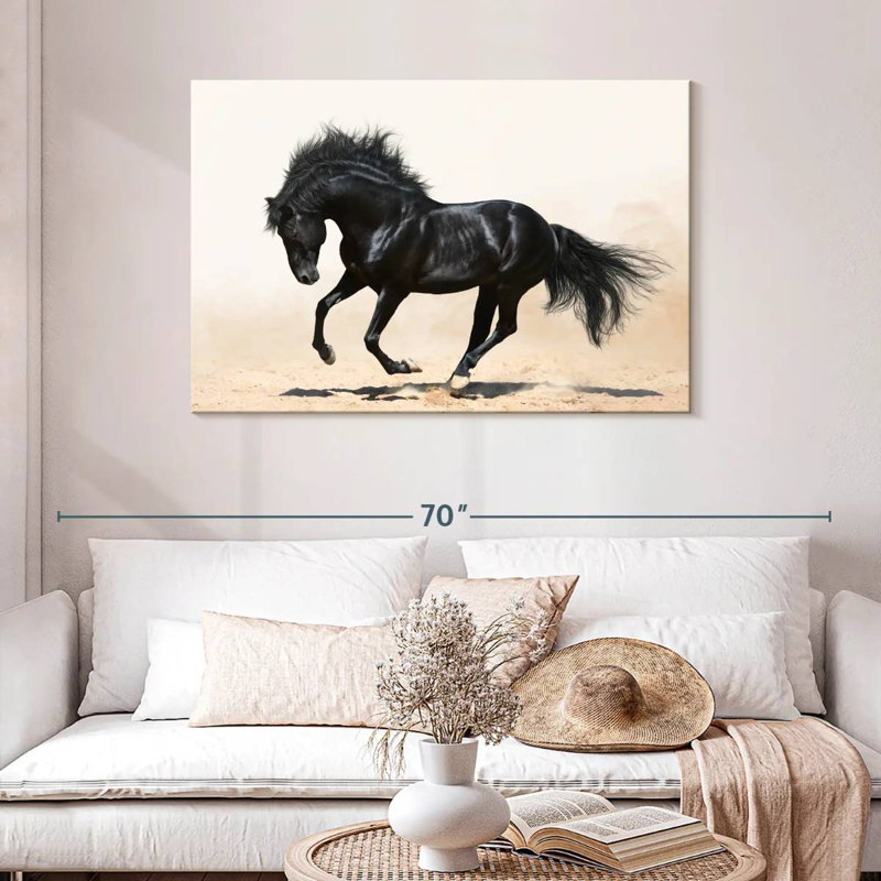 Black Stallion, 30" H x 45" W