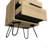 Augusta 2 Nightstand End Table Side Table Four Legs Two Drawers Light Oak-1831729367