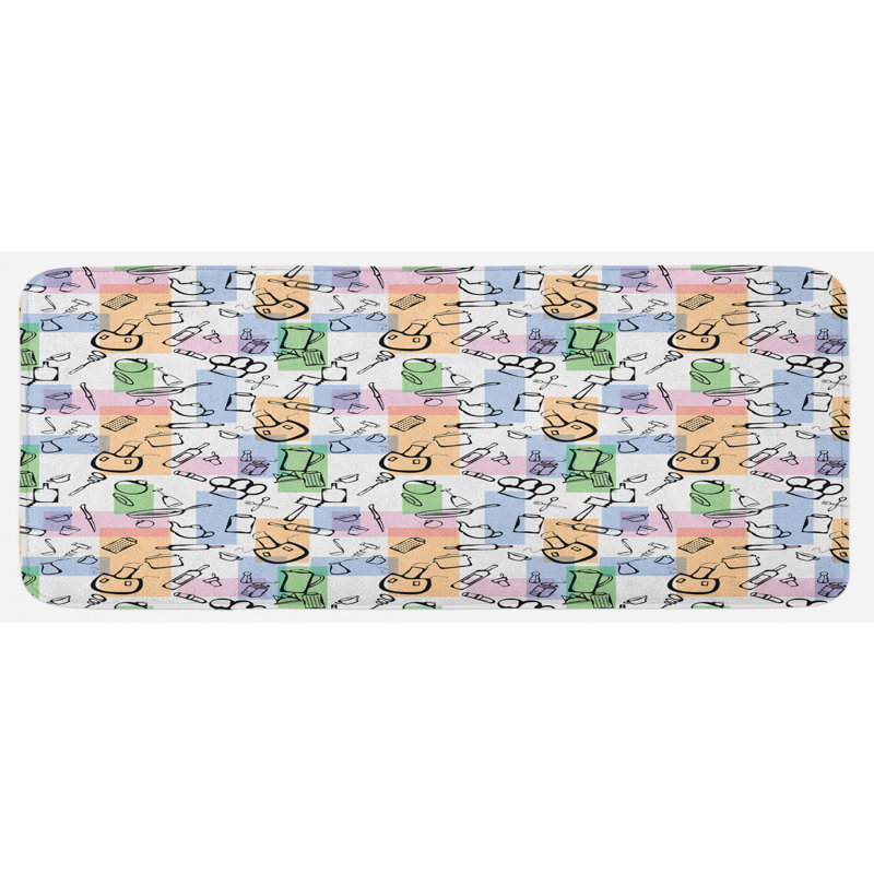 Tapis de cuisine abstrait
