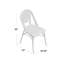 Chaise de patio empilable Laraine