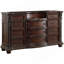 Commode de chambre à coucher en placage de bois, style traditionnel cerisier