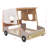 Wood Car Bed with Pillow, Ceiling Cloth-875296575