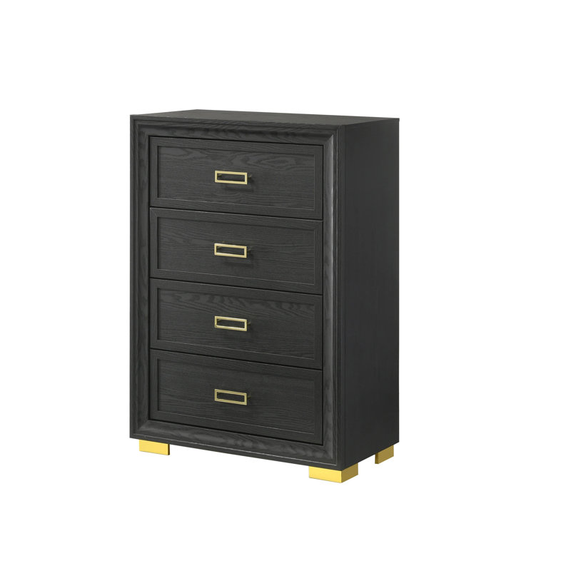 Mobilier de chambre à coucher 4 pièces Glamour
