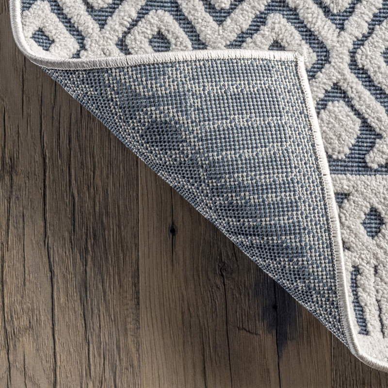 Tapis bleu Ikponmwosa, Rectangle 6 pi 7 po x 9 pi