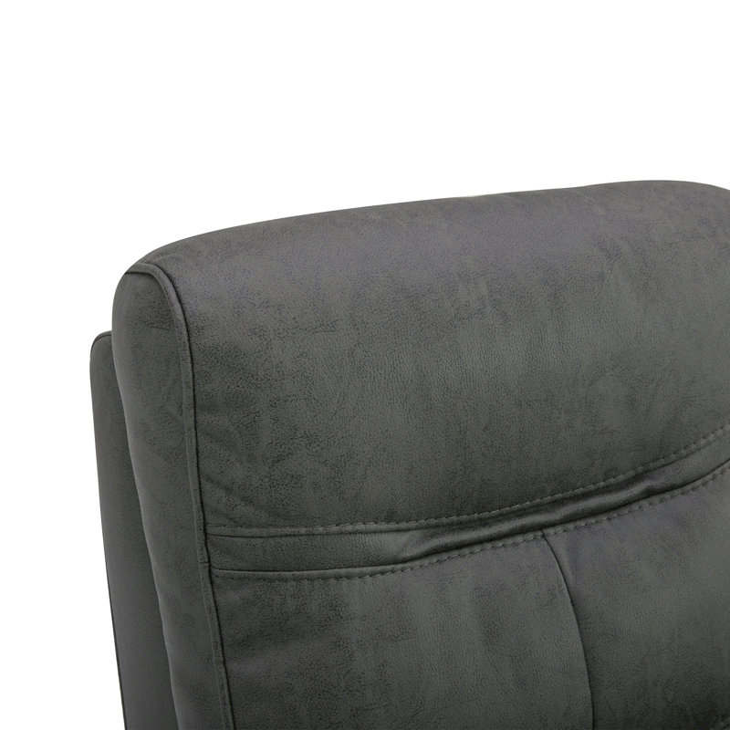 Fauteuil inclinable électrique pivotant Elvina, Mélange de polyester gris fer