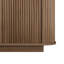 Buffet 63 po à double porte de conception ondulée avec tablettes réglables - Buffet de rangement élégant et polyvalent pour la cuisine, le salon ou le couloir